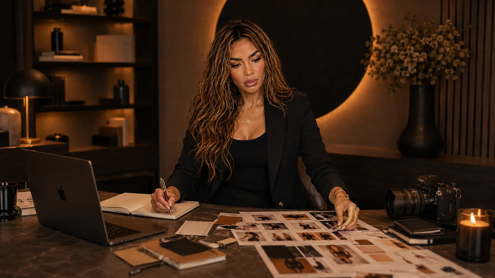Isabel Ruiz planeando contenido